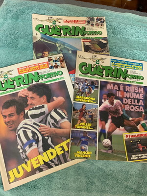 Guerin Sportivo μεταχειρισμένα 3 τεύχη ποδοσφαίρου 1987-88