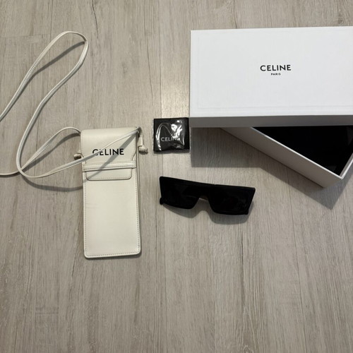 Celine sunglasses used with minor scratches, black