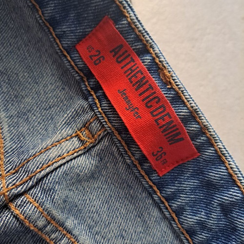 Classic denim mini skirt A-line size S 36 like new, blue