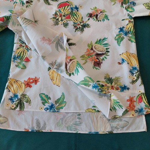 Zara women's blouse, white with colorful floral print, XS-M