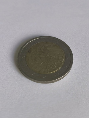 Commemorative 2 Euro Erasmus 1987–2022 coin used