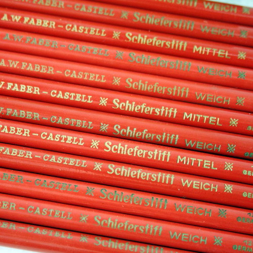 Vintage μολύβια A.W. Faber Castell Schieferstift Weich πακέτο 12 καινούργια