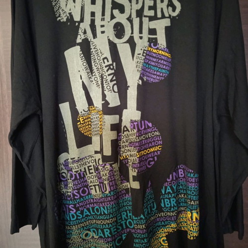 Women's blouse used black with design, size 3, Dina