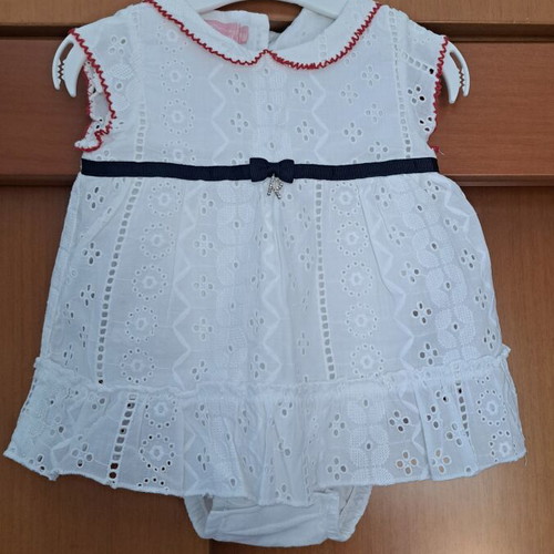 Mini Raxevsky white lace baby dress like new for 3-6 months