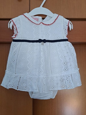 Mini Raxevsky white lace baby dress like new for 3-6 months