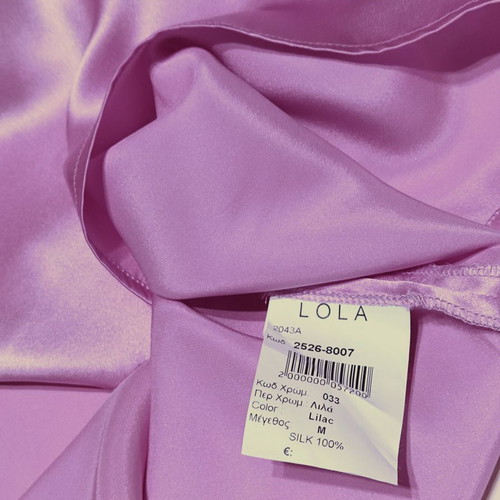 Lila suit size 42 new, classic cut with silk blouse