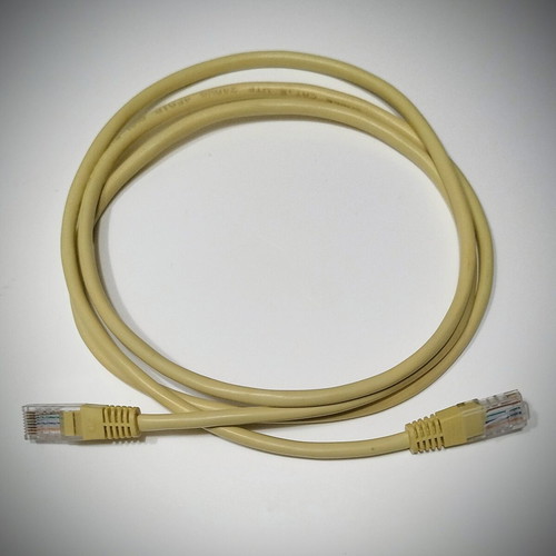 Ethernet cable new light yellow