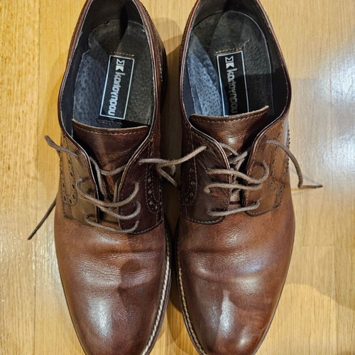 Kalogiou men's shoes used, brown, size 42