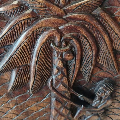 Wooden wall decoration vintage 1960s like new
