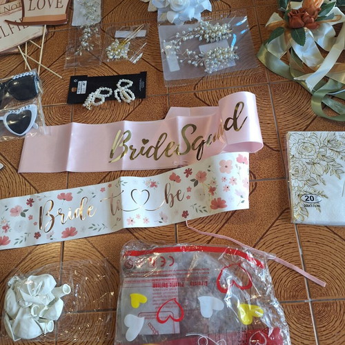 Wedding bride church decoration and equipment set