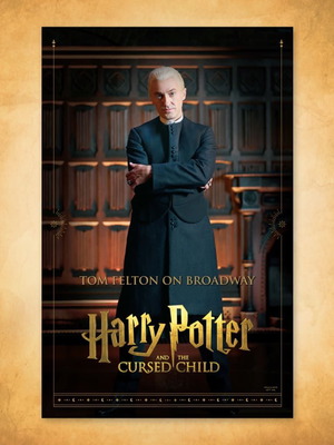 Tom Felton poster for Harry Potter Cursed Child Broadway new