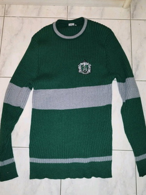 Πουλόβερ Slytherin XXL Harry Potter σαν καινούργιο, γκρι και πράσινο