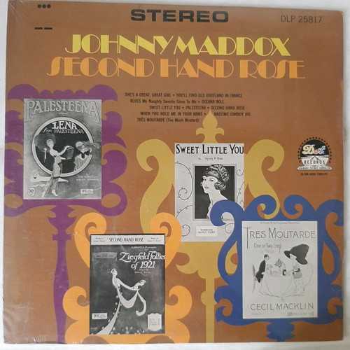 Johnny Maddox Second Hand Rose LP new, jazz