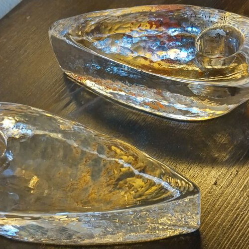 Crystal Candlesticks Pair Like New