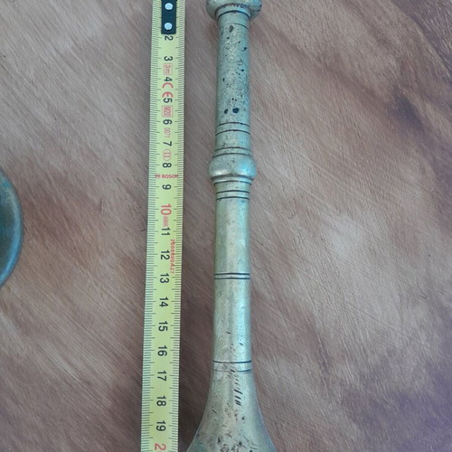 Bronze mortar with pestle used