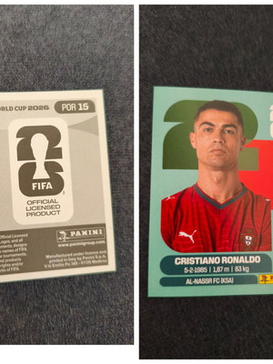 Panini World Cup Cristiano Ronaldo Portugal sticker 15 WC
