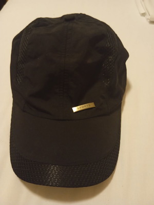 Waterproof hat new, black with perforated details, size 59