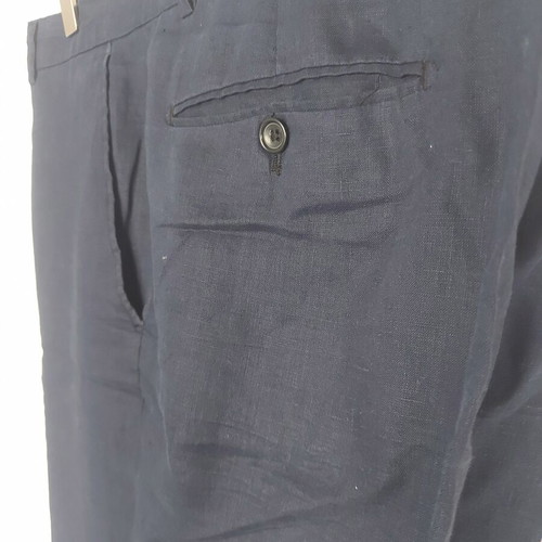 Men's linen pants XL like new, dark navy blue
