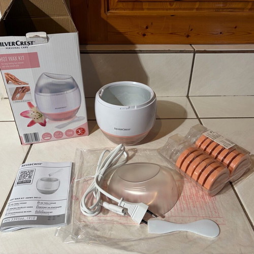 Silvercrest hair removal set used with wax