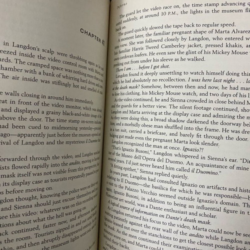 Inferno book like new, English
