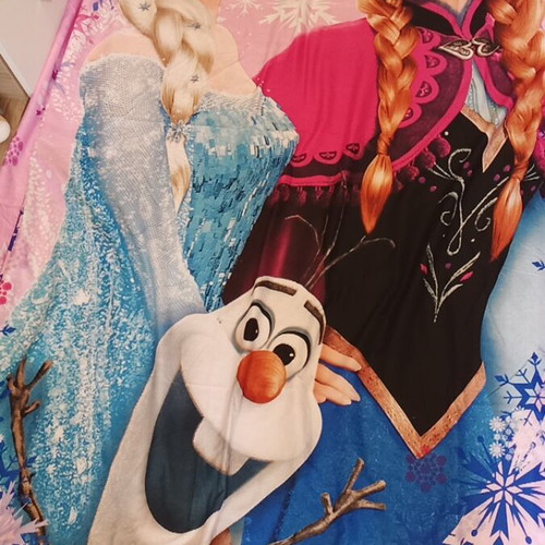 Elsa and Anna Duvet Cover Set like new, 140x200 cm, pillowcase 70x90 cm