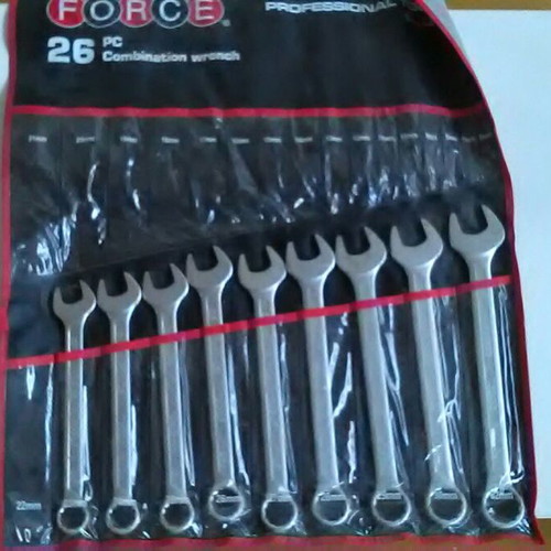 Force 5261 German combination wrench set, new, 9 pieces