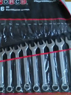 Force 5261 German combination wrench set, new, 9 pieces