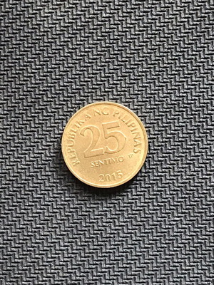 Philippine 25 Sentimos Coin 2015 used