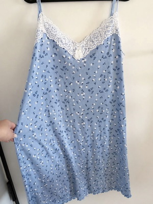 Νυχτικό Plus Size XXL με δαντέλα και floral print, σαν καινούργιο