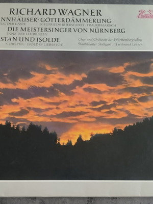 Wagner vinyl 1965 used, classical opera LP with surface noise