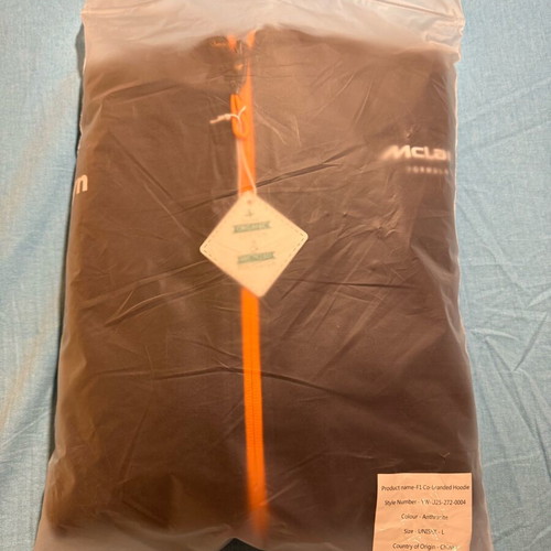 McLaren Official Formula 1 Team Zip-Up Hoodie New Authentic