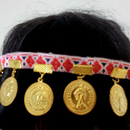 Handmade diadem and prochelnik set new, folk motifs