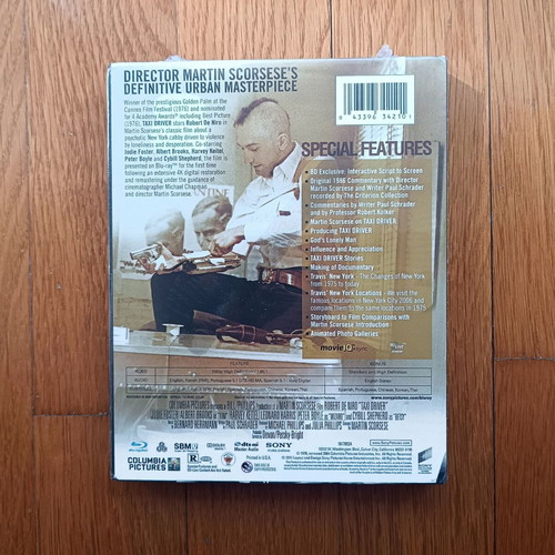 Taxi Driver Blu ray Digipack καινούργιο χωρίς ελληνικούς υπότιτλους