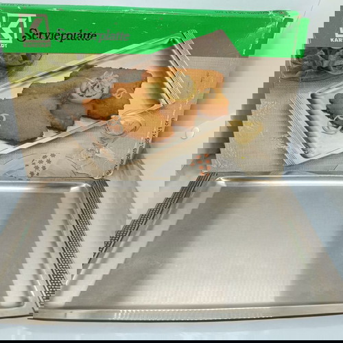 Метален поднос Германия 35х21 см употребяван