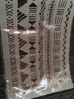 Stencil size A4 new, flexible translucent plastic