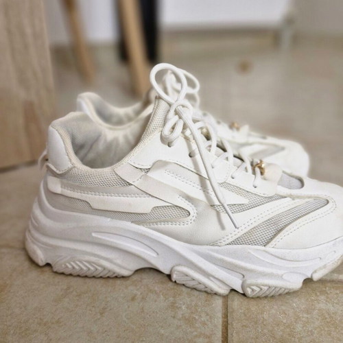 Migato sneakers used with box, size 41, white