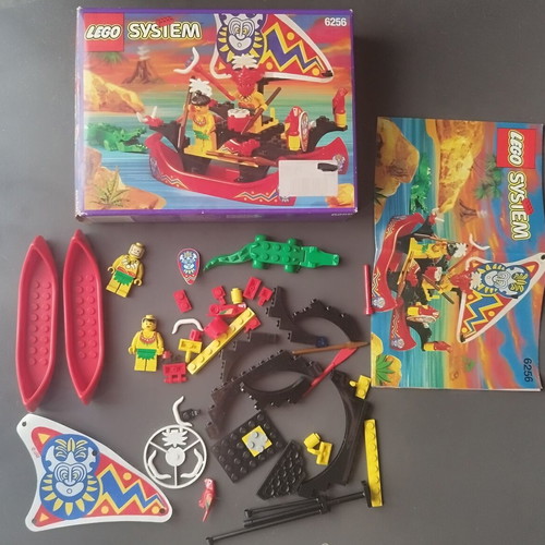 Lego 6256 Islander Catamaran used, missing some pieces