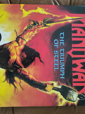 Manowar The Triumph Of Steel double blue vinyl like new