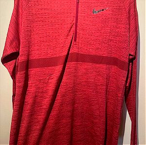Nike red dri-fit sweatshirt