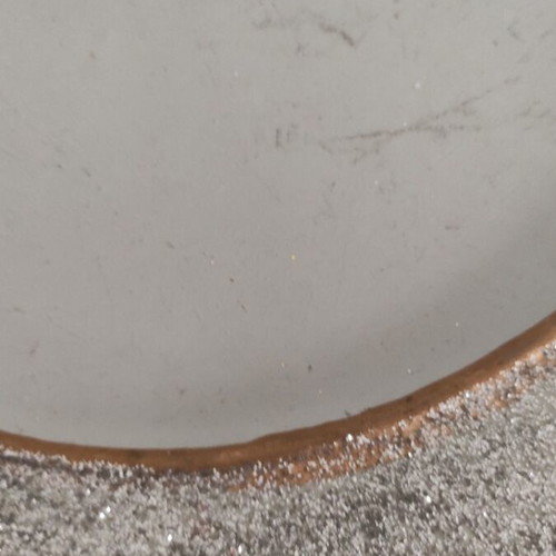 Christmas decorative platter used with silver glitter