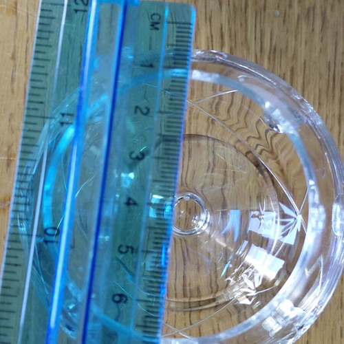 Set of crystal cognac glasses like new, 8 pieces