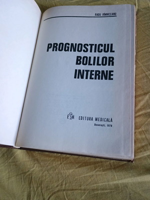 Prognosticul Bolilor Interne book used, Romanian