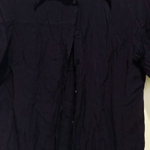 Black shirt like new with nice collarless design, XS