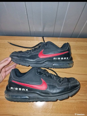 Мъжки обувки Nike Airmax LTD 3 употребявани, черно и червено, номер 45