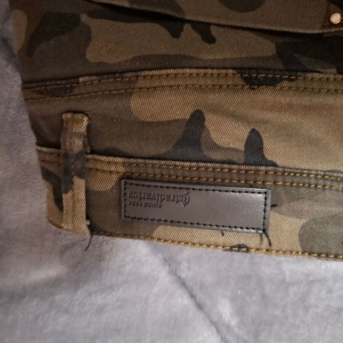 Stradivarius military pants like new, brown and green, size S