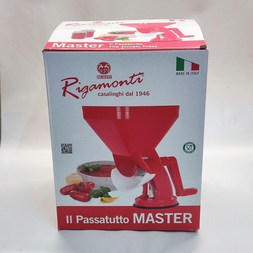 Rigamonti No.68 manual tomato strainer, new, plastic
