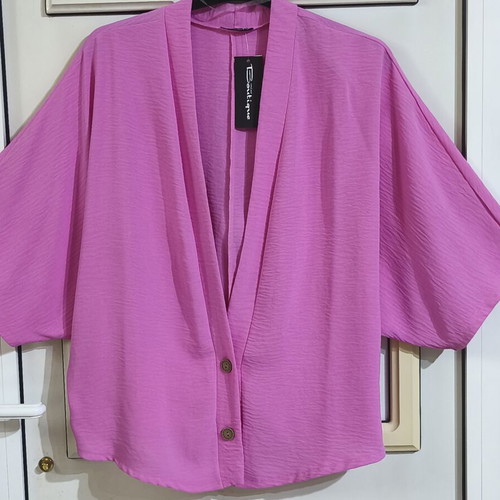 Kimono bolero pink one size oversized new