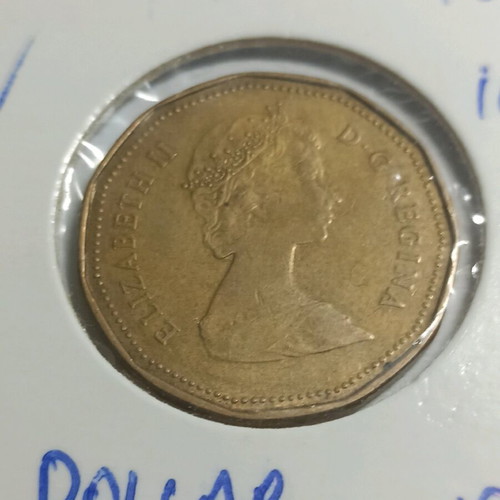 Canada 1 dollar 1987 used in good condition