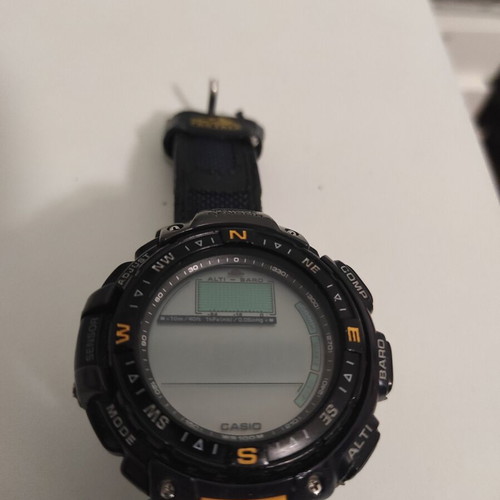 Casio ProTrek PRG-40 men's watch used, black, not working