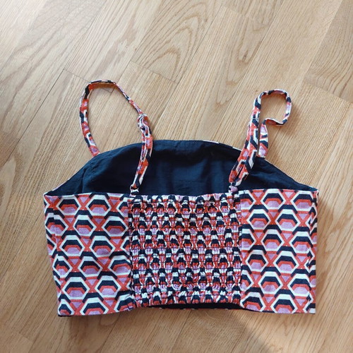 Stradivarius crop top like new, multicolor, size XS